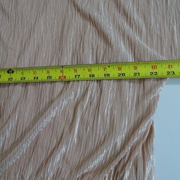 Chicos Velvet Crinkle Banded Blouson Top Rose Smoke Women Size 2 US Size L NEW - Picture 8 of 11